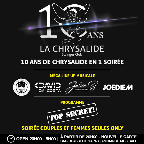 LES 10 ANS SPECIAL COUPLES La Chrysalide