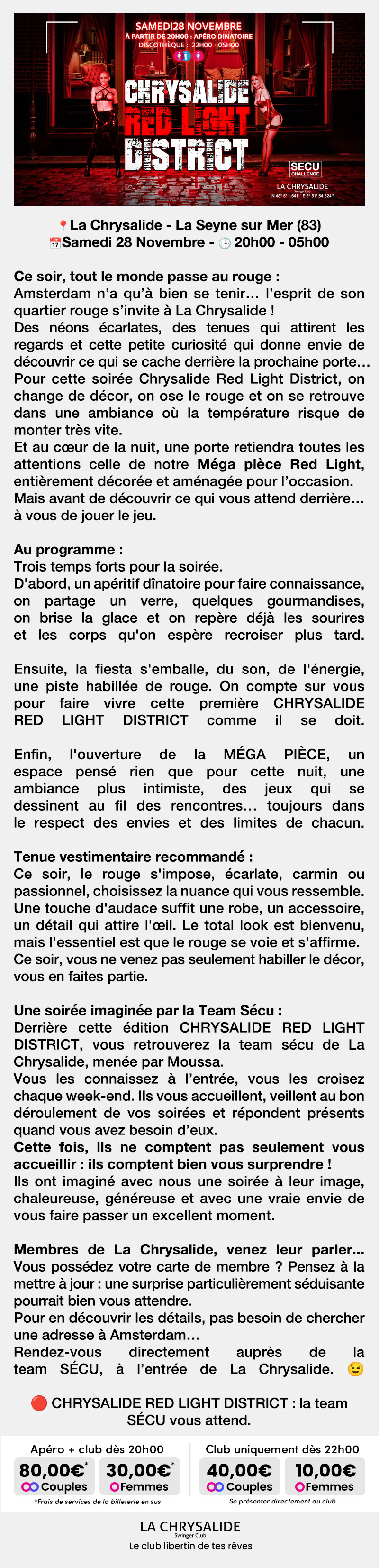 CHRYSALIDE RED LIGHT DISTRICT